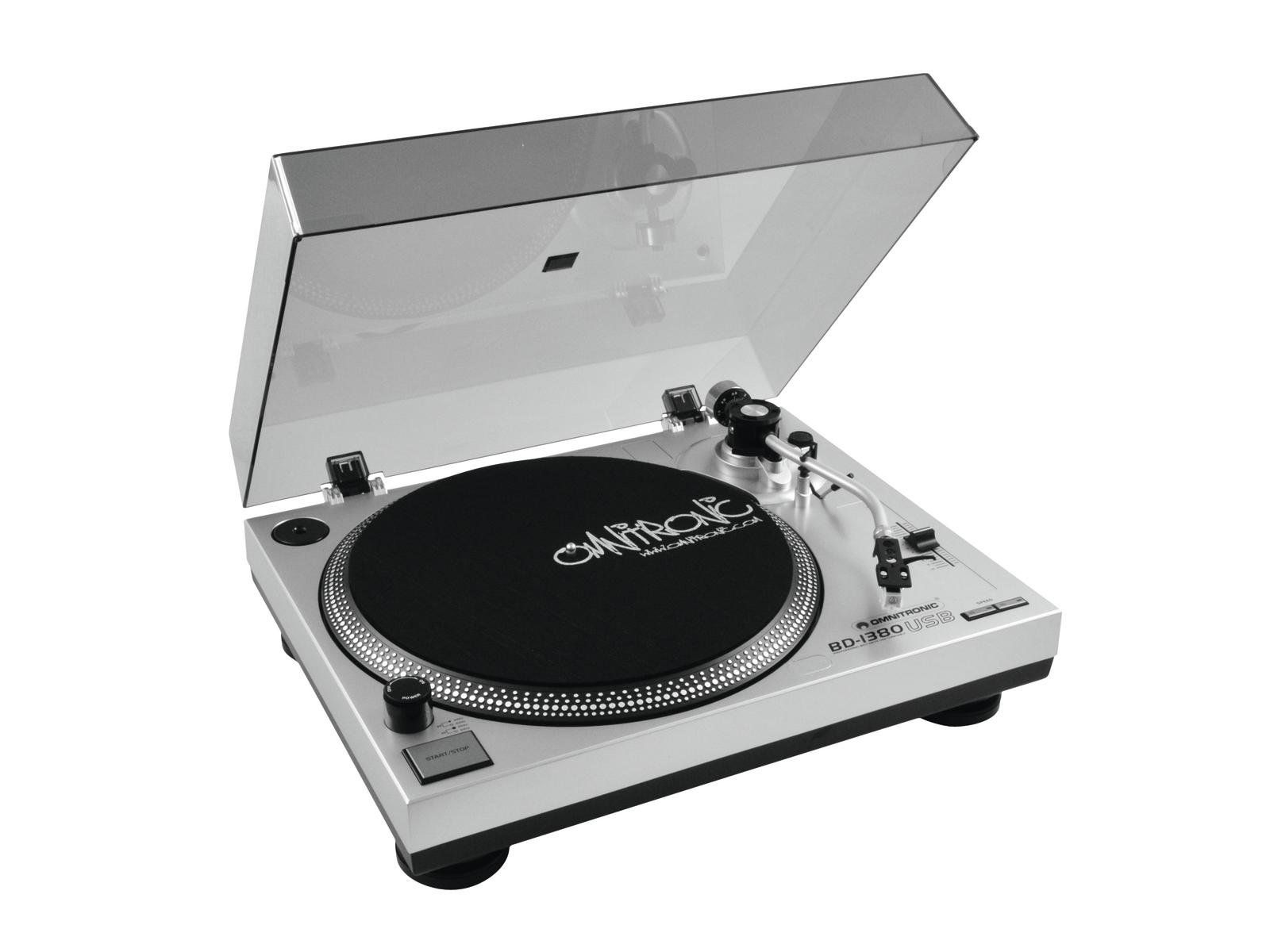 Omnitronic BD-1380 DJ Turntable - Silver