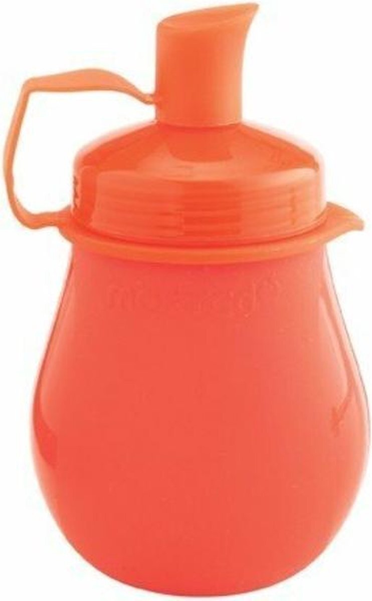 Mastrad Frutti Pot Drinkfles, oplaadbaar en herbruikbaar, voor puree, compot en yoghurt, 250 ml, luchtdicht, BPA-vrij, rood