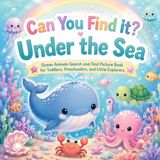 Can Ocean Animals Search and Find Picture Book for Toddlers, Preschoolers, and Little Explorers
