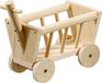 Flamingo Bolderwagen Jeff - Hooiruif Knaagdier - Houten Bolderwagen Jeff 24cm - Naturel