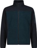 CMP Fleece CMP Heren S Donkerblauw/Groen Polyester Lange Mouw Ritszakken Sportmode
