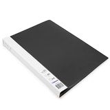 Waytex 931331N Documentenmap, A4, 40 transparante hoezen, polypropyleen, ondoorzichtig, identificatiebaar, 20 transparante hoezen, zwart