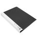 Waytex 931331N Documentenmap, A4, 40 transparante hoezen, polypropyleen, ondoorzichtig, identificatiebaar, 20 transparante hoezen, zwart