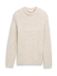 Tom Tailor - Gebreide trui met structuurmix - Maat L - offwhite melange multi neps