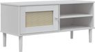 vidaXL Meuble TV SENJA 106x40x49 cm pin blanc