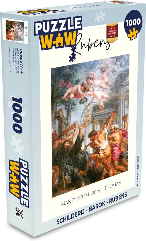 MuchoWow Puzzel Schilderij - Barok - Rubens - Legpuzzel - Puzzel 1000 stukjes volwassenen