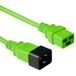 ACT Cordon d'alimentation C19 - C20 vert 0,6 m
