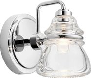 Kichler Talland LED Badkamerarmatuur | Polished Chrome | IP44 | Dimbaar | 3W | 3000K | 300Lm
