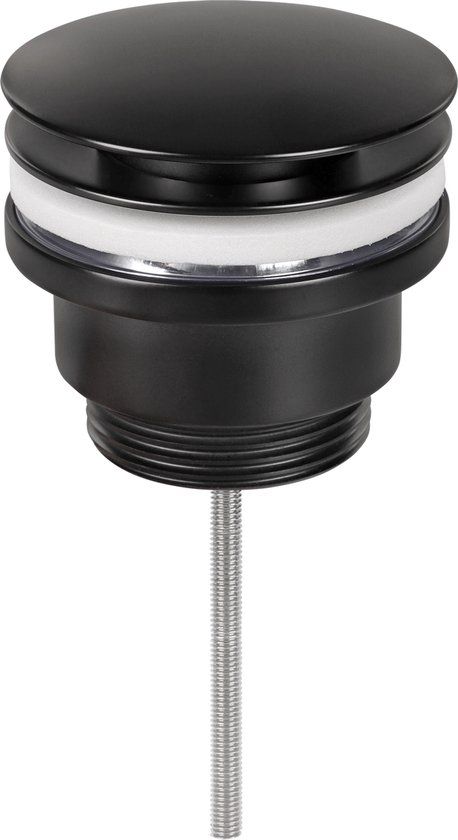 Differnz Design Afvoerplug Mat Zwart - Pop-up - Ø 63mm - Messing