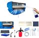 Nettoyant pour climatiseurs, 18 pièces, bleu foncé, avec sac