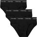 Calvin Klein Hip Brief 3Pk Zwart Katoen/Elastaan Mannen XS