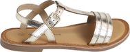 Vertbaudet Leren meisjessandalen light gold