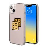 Bonateks, Digitaal bedrukte hoes, compatibel met iPhone 14, telefoonhoes, beschermhoes, schokbestendig, siliconen, flexibel, transparant