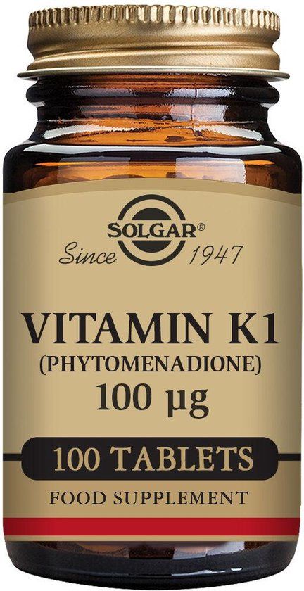 Solgar Vitamin K1 (Phytonadione) 100 mcg (100 tablets)