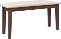 vidaXL Bank 90 cm massief hout rubber bruin