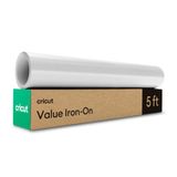 Cricut Opstrijkbaar | Wit | 1,5 m (5ft) | Warmteoverdracht Vinyl Roll | voor gebruik met alle Cricut snijmachines
