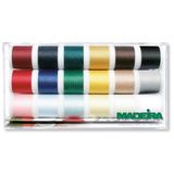 Madeira Aerofil universeel garen - hand- en machinaal naaien, voor naaien, borduren en overlocken, sterk, uniform - 18 x 200 m, diverse kleuren