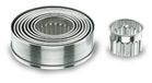 Lacor 68070 Set met 9 deeguitstekers, rond, gegolfd