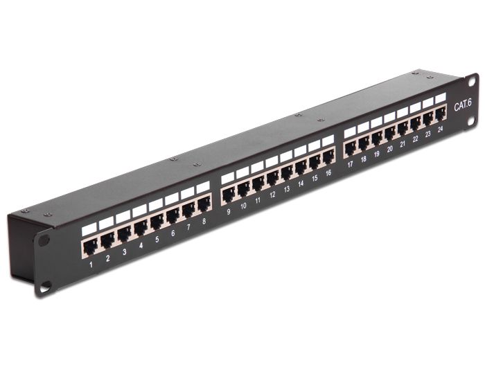 DeLOCK 43295 - Patch panel - zwart