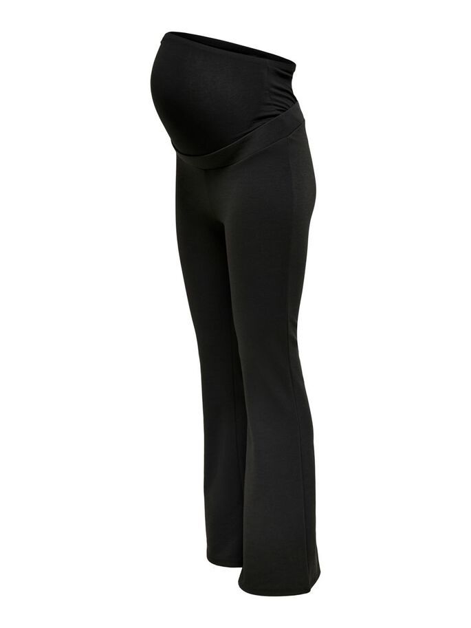 ONLY OLMFEVER STRETCH FLAIRED PANTS JRS Women's Pants - Black - Size XXL