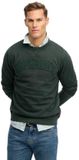 Superdry Vintage Athletic Tonal Crew Trui M2014382a A7h Eagle Green Mannen Maat L