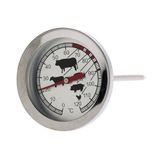 Well Home Vleesthermometer voor Barbecue, Roestvrij Staal, Ø 5,4 x 12 cm