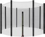 Songmics Veiligheidsnet voor trampoline 305 cm Rond Zwart