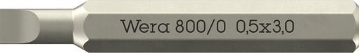 Wera 800/0 Micro bits pour vis à fente - 05058105001