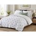 Chantilly Housse de couette réversible 260 x 240 cm double gaze de coton imprimée Suzanne