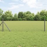 vidaXL Hexagon Hek 0,4 x 100 m PVC Grijs