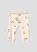 s.Oliver Leggings Kinderen Unisex crème Katoen Gebloemd Maat 68