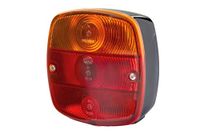 HELLA 2SE 002 514-171 Achterlicht - Gloeilamp - 24/24V - Opbouw/Geschroefd - Lenskleur: Rood / Geel - Stekker: Schroefverbinding - links/rechts - Aantal: 1