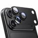 EISENZ Protection d'écran pour appareil photo pour iPhone 18 Pro Max | Protecteur de lentille de caméra en métal | 9H | Noir