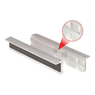 KS Tools aluminium bankschroefbekken, 140mm, trapeziumvormige sleuf