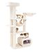 Petrebels Interstate 178 Krabpaal - Creme - Design Krabmeubel - 12 cm Dikke Stammen