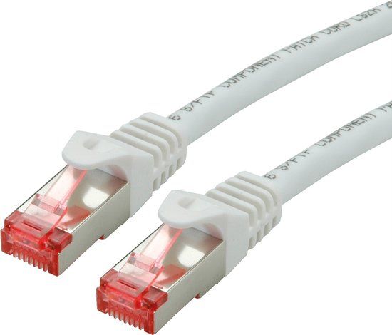 ROLINE patchkabel Cat.6 S/FTP (PiMF), LSOH, wit, 0,3 m