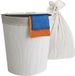 Merkloos Relaxdays Wasmand opvouwbaar - 80 liter - met waszak - hoekmodel - wit