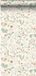 ESTAHome Behang Veldbloemen Groen, Terracotta en Lila Paars - 53 cm x 10.05 m