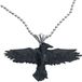Alchemy Gothic Black Raven Unisex Halsketting - zwart