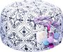 Markenlos Yogakussen - 31cm rond - 18cm zithoogte - Meditatiekussen voor yoga - Wasbare hoes van ÖkoTex biologisch katoen - gevuld met speltschillen van Bioland Demeter molen - Zafu reiskussen