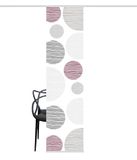 Home fashion 87533-756 Schuifgordijn Digitale Print Borden, Zijdelook, 245 x 60 cm, Bordeaux