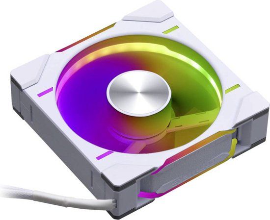 Phanteks D30 PWM Regular Airflow D-RGB PC-ventilator Wit (120x120x30mm) - PH-F120D30_DRGB_PWM_WT01