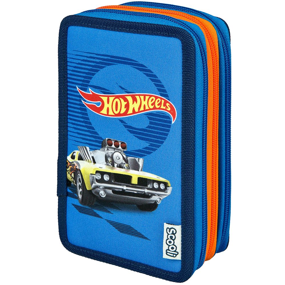 Scooli Hot Wheels Harde etui - Meerkleurig