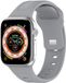 By Qubix Qubix Square siliconen band Grijs voor Apple Watch 44mm / 45mm / 46mm / 49mm