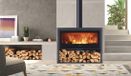 Intergard Houtkachel Allegro Groen Metaal 87,3x109,1x46,8 cm