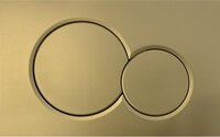 Geberit Sigma 01 Bedieningspaneel - Mat Goud - Frontbediening