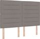 vidaXL - LED - Tête de lit - Taupe - Tissu