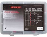 VOLTCRAFT 1417395 Krokodillenklemmenset Zwart, Rood Lengte: 230 mm 42 stuk(s)