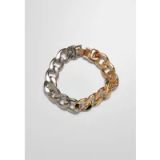 Urban Classics Heavy Two-Tone Unisex armband goud/zilver L/XL