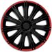 AutoStyle Wieldoppenset Nero R 13 inch Black/Red